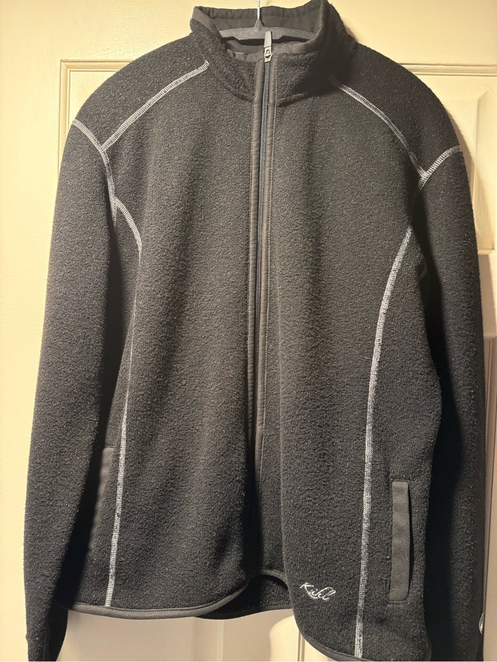 KÜHL Alfpaca Fleece Jacket Womens XL Black Full Zip Hiking